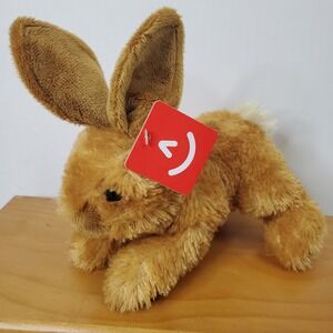 Aurora Flopsie Bitty Bunny Rabbit Brown Easter Plush Stuffed Animal #31182 NEW